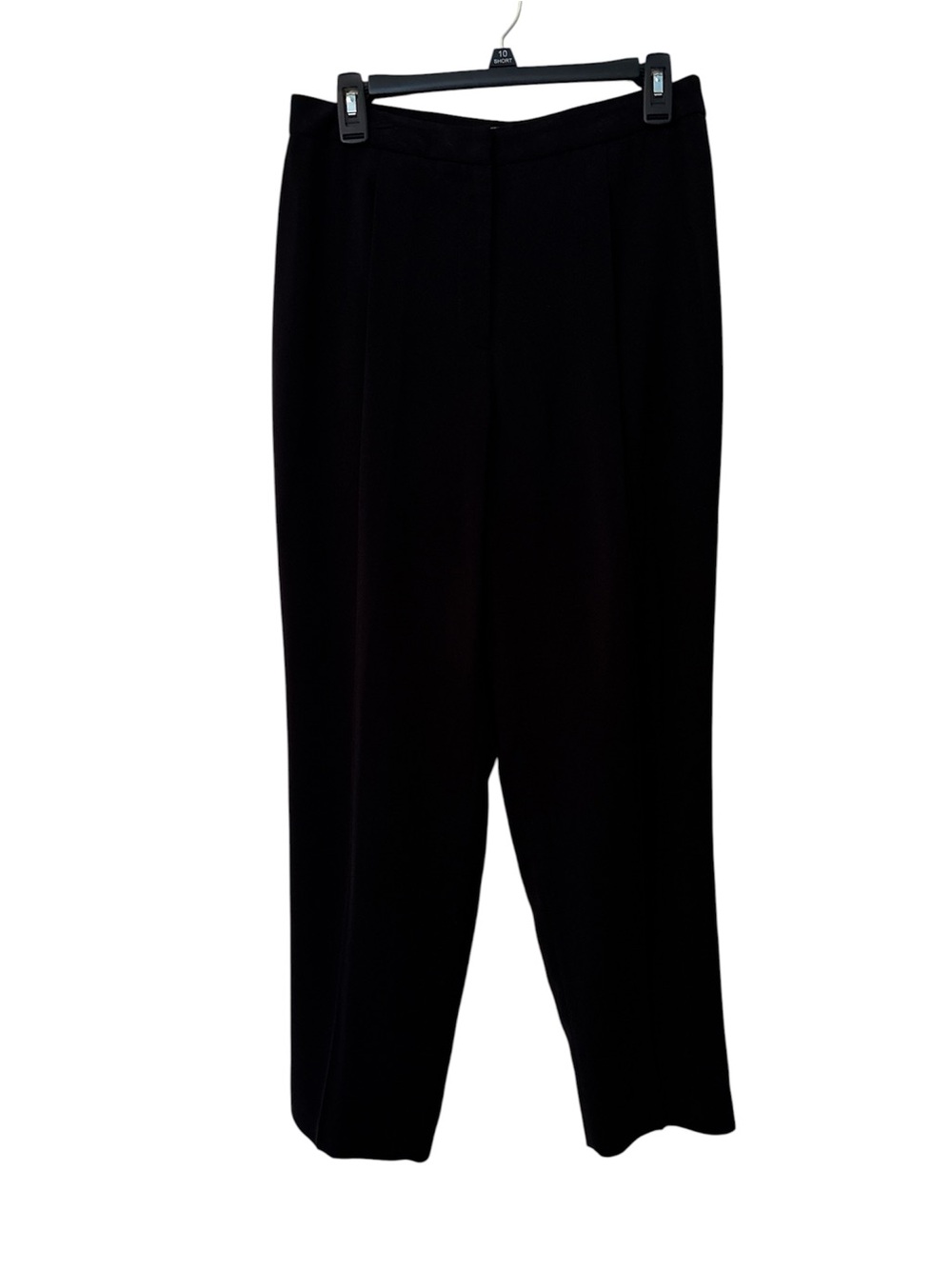 Amanda Smith Black High-Waist Straight Trousers